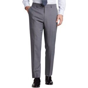 Tommy Hilfiger Men Pants Size 38 x 30 Gray Modern Fit Stretch Suit Separates New